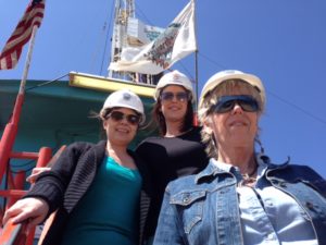 Shannon, Jill, and Karen at the Rig